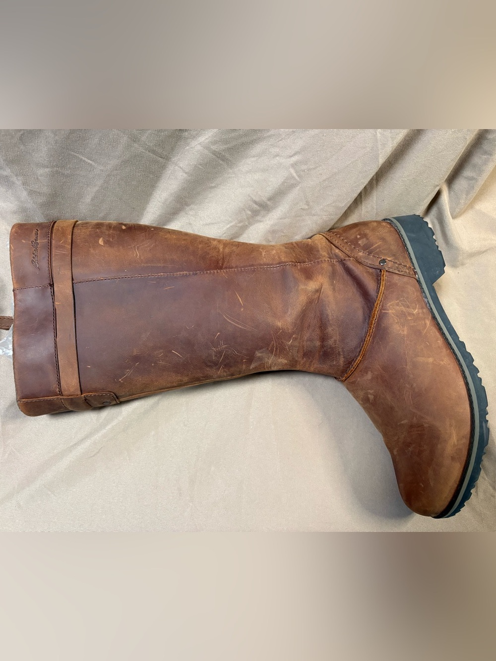 Eddie Bauer Chestnut Leather Tall Pull-On Boots - Picture 10 of 16